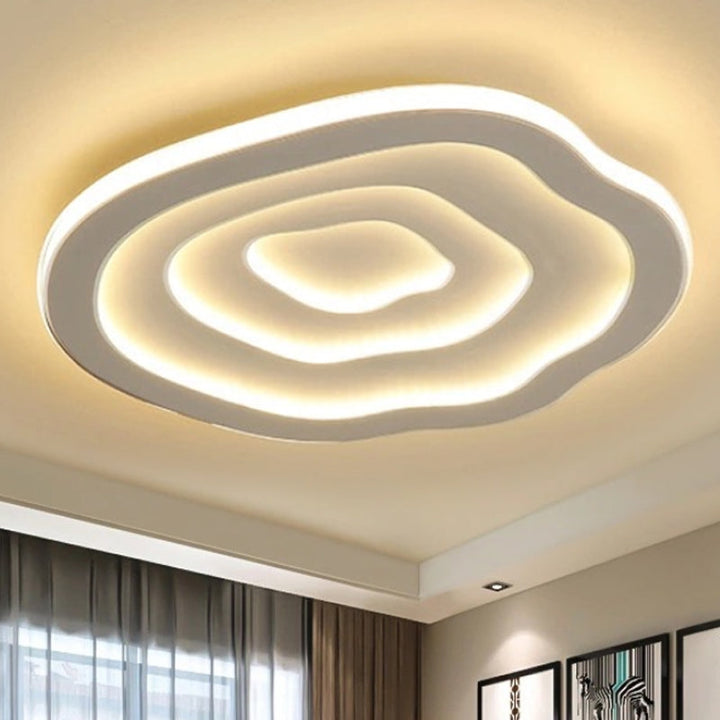 Modern Flush Mount Ripple LED Ceiling Light Fixture
