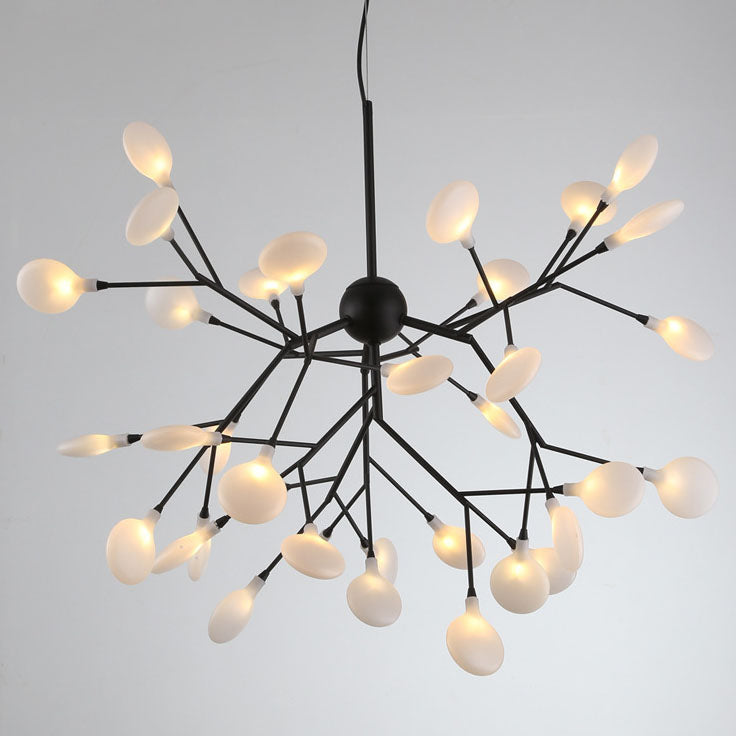 Modern Metal Branch Fireflies LED Chandelier with 27/36 Lights-Orizon Depot