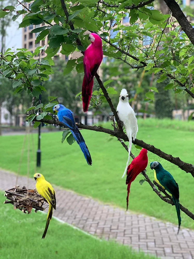 Tropical Parrot Garden Decoration for Outdoor Spaces-Orizon Depot
