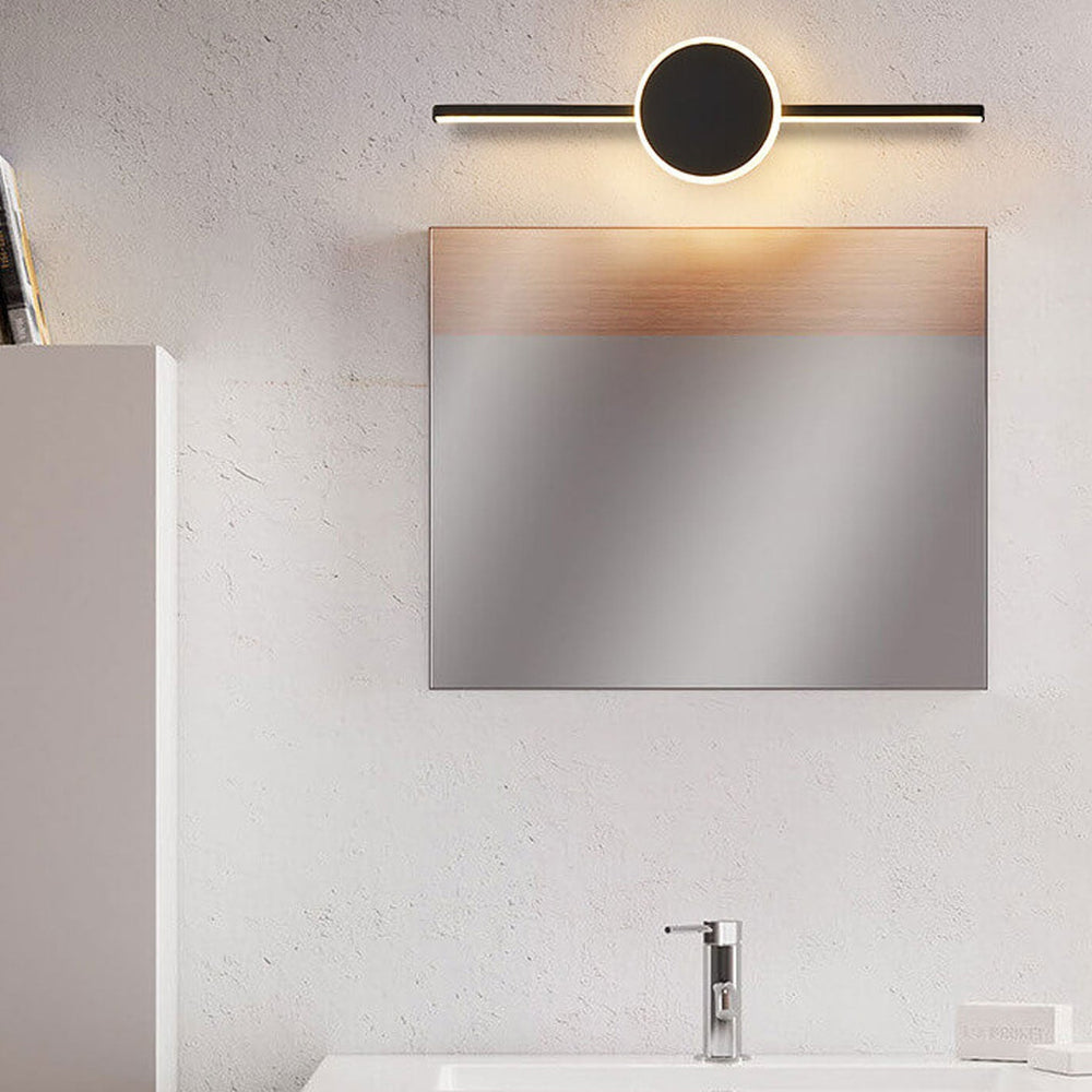 Nordic Minimalist Long Disc LED Vanity Light Wall Sconce Light-Orizon Depot