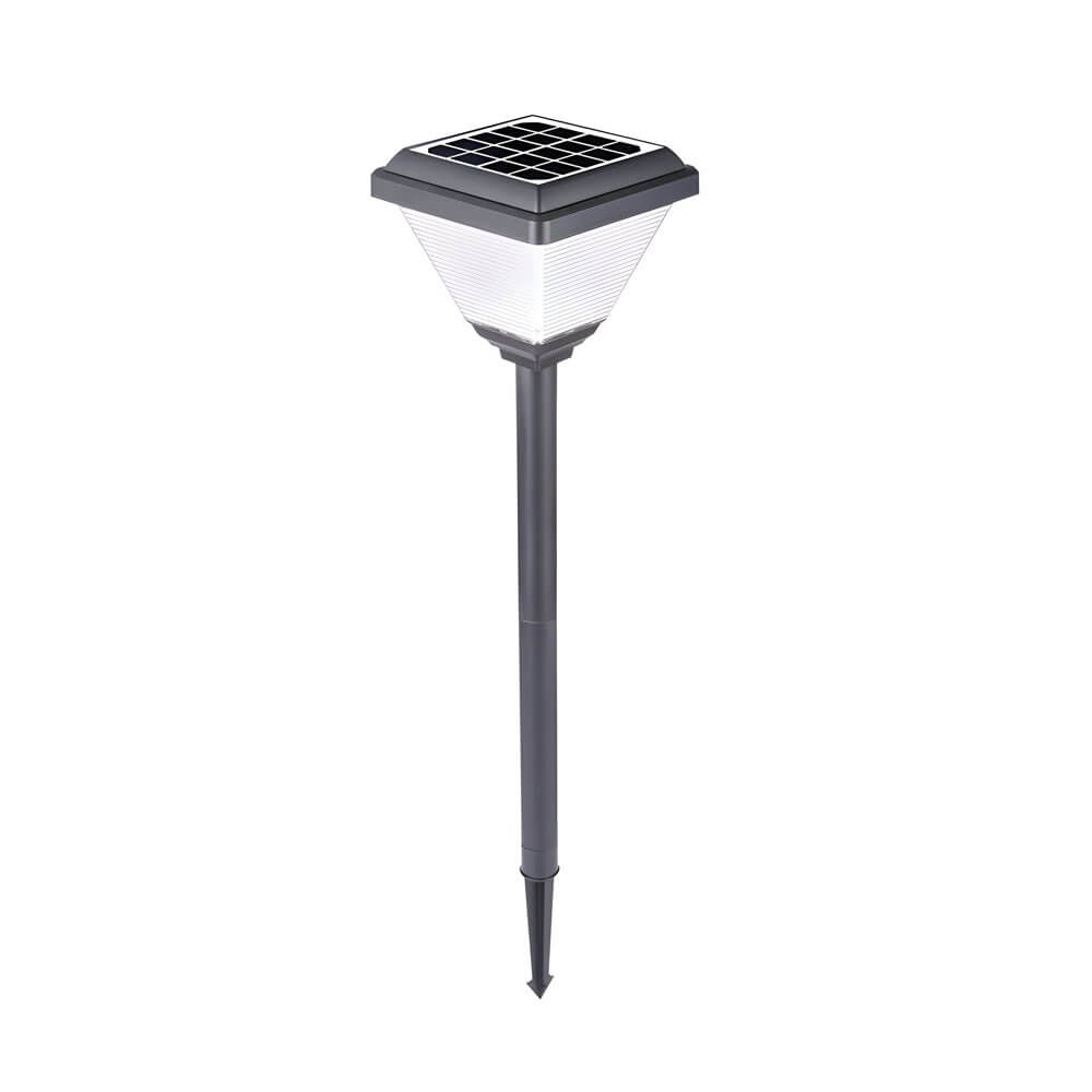 27.6-Inch Modern Black LED Solar Pathway Light-Orizon Depot
