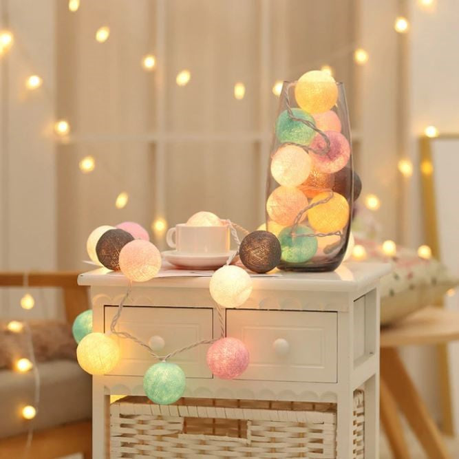 Cotton Glowing Ball Swing - Multiple Color Combinations Available-Orizon Depot