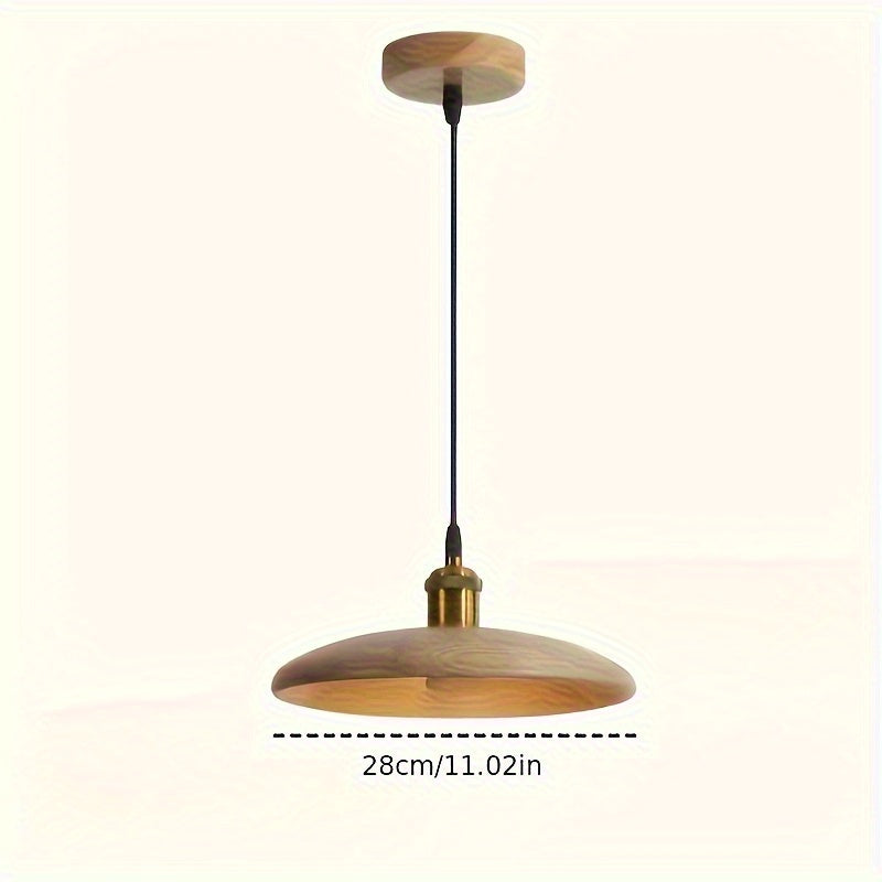 Scandinavian Solid Wood Pendant Light | Modern Ceiling Fixture