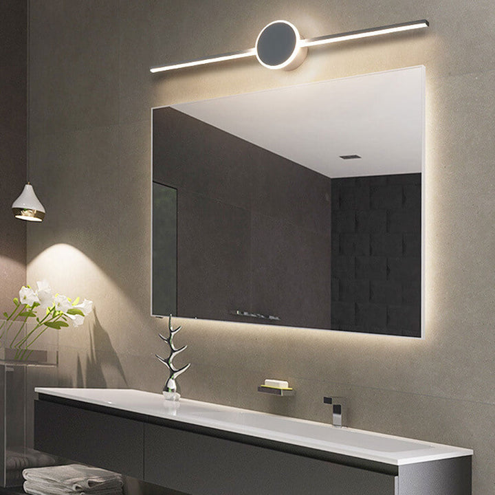 Nordic Minimalist Long Disc LED Vanity Light Wall Sconce Light-Orizon Depot
