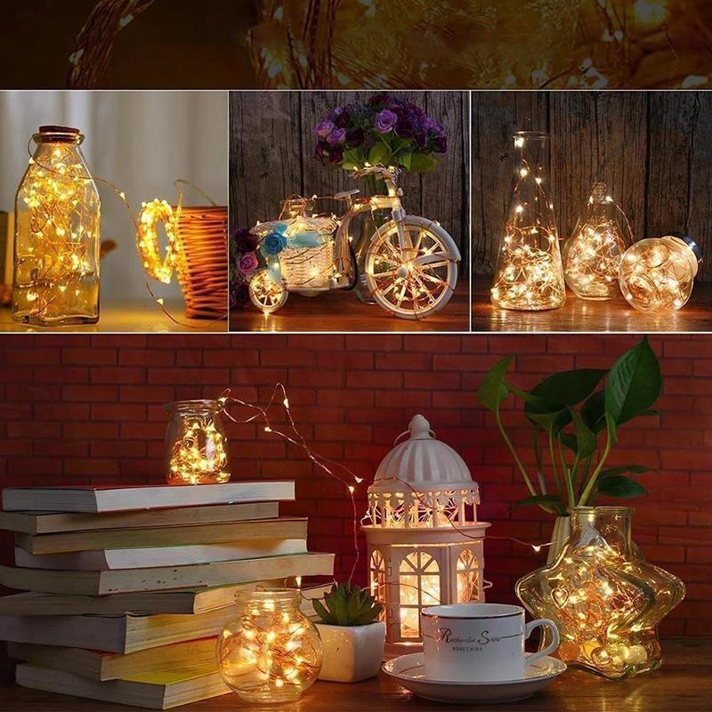 LED Wine Bottle Lamps Cork Night Light DIY Decoration - 5/10 PCS-Orizon Depot