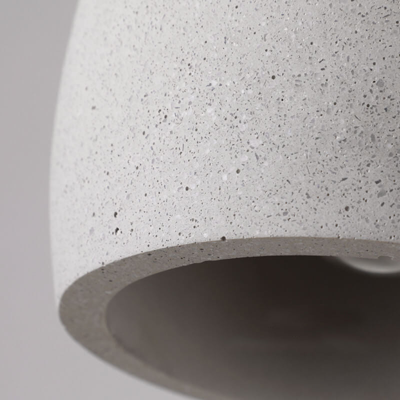Minimalist Style Cement Dome 1-Light Pendant Lamp-Orizon Depot