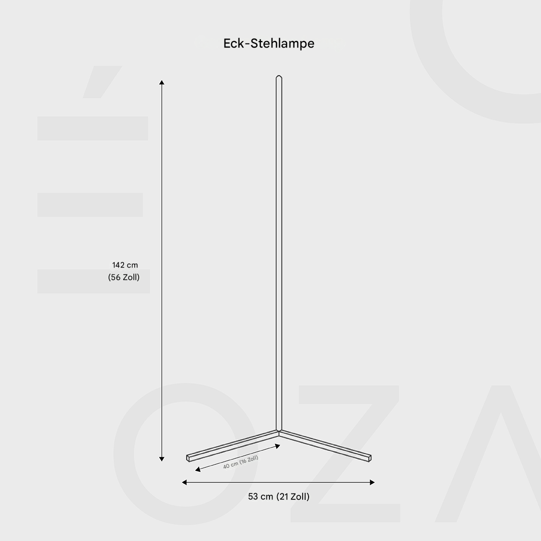 Modern Corner LED Floor Lamp – Space-Saving Minimalist Design-Orizon Depot