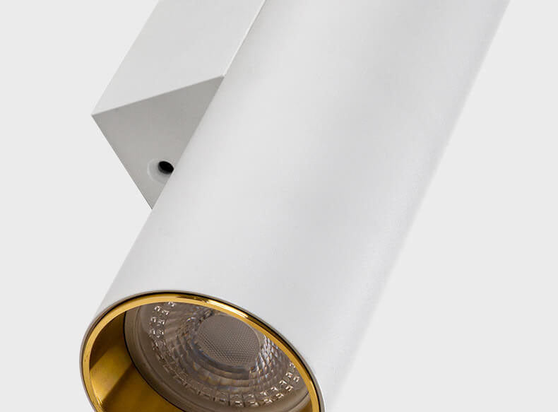 Minimalist Aluminum Cylindrical 2-Light Wall Sconce Lamp-Orizon Depot