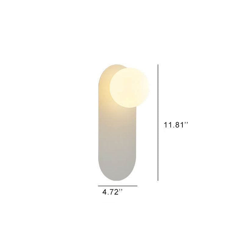Nordic Style Glass Ring Base 1-Light Wall Sconce Lamp