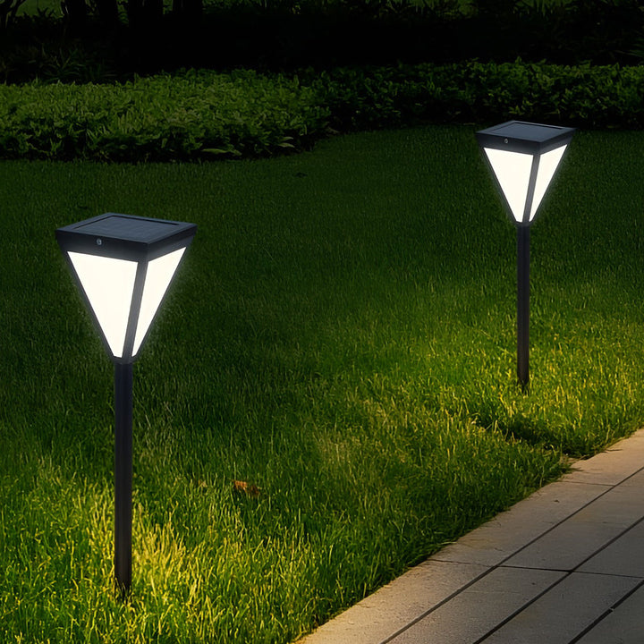 Sleek Solar LED 2.6W Waterproof Outdoor Pathway Post Light