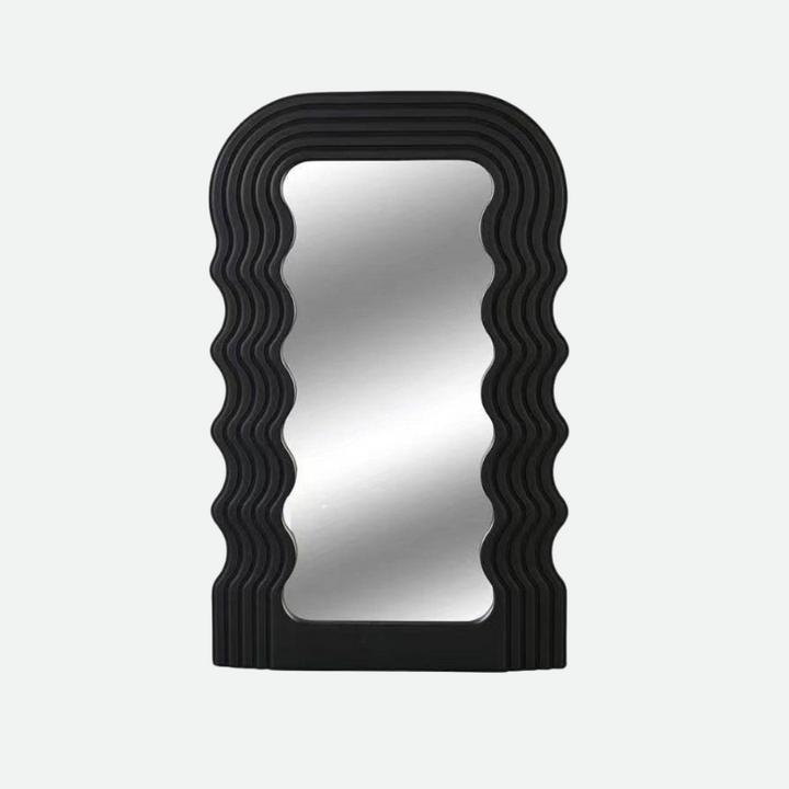 Wave Shock Retro Mirror - Stylish Reflective Decor for Any Space-Orizon Depot