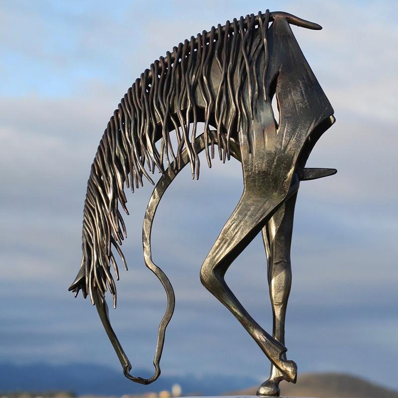 Elegant Horse Sculpture Decoration for Home or Office Display-Orizon Depot