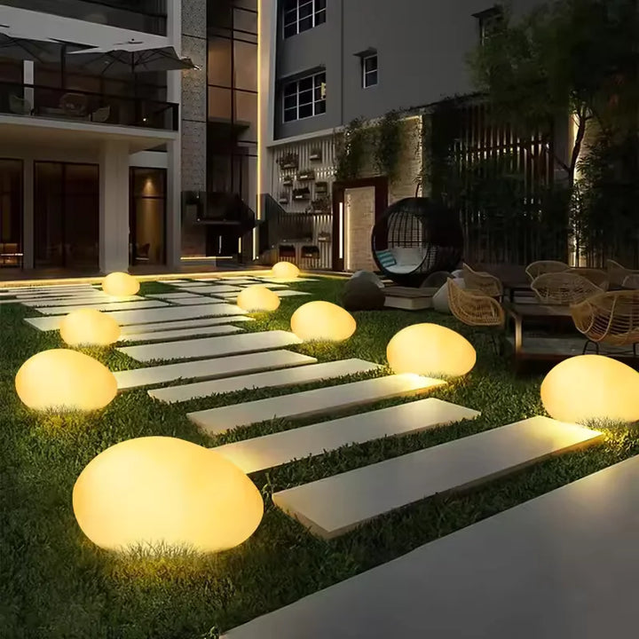 Outdoor Cobblestone Garden Light for Elegant Illumination-Orizon Depot