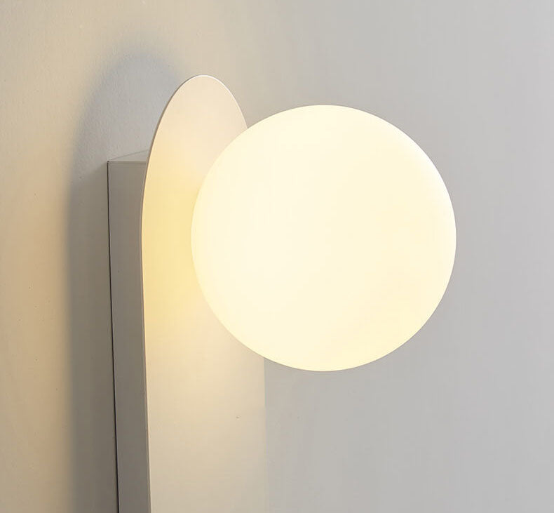 Nordic Style Glass Ring Base 1-Light Wall Sconce Lamp-Orizon Depot