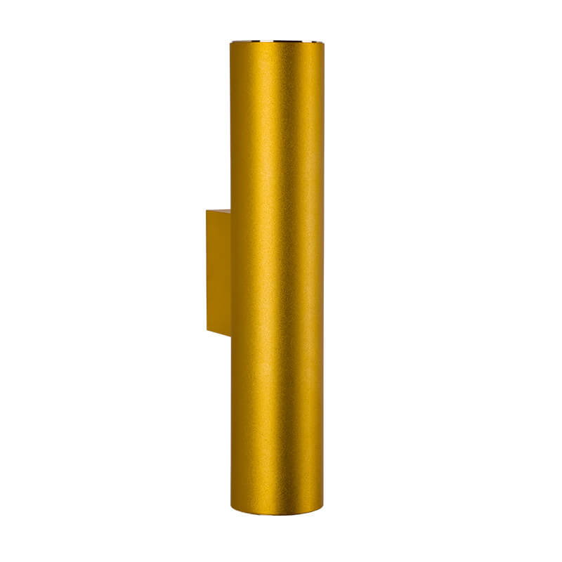 Minimalist Aluminum Cylindrical 2-Light Wall Sconce Lamp-Orizon Depot