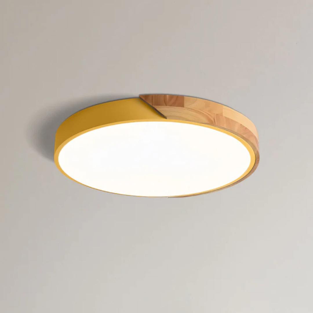 Modern Nordic Wooden Design LED Ceiling Light Fixture