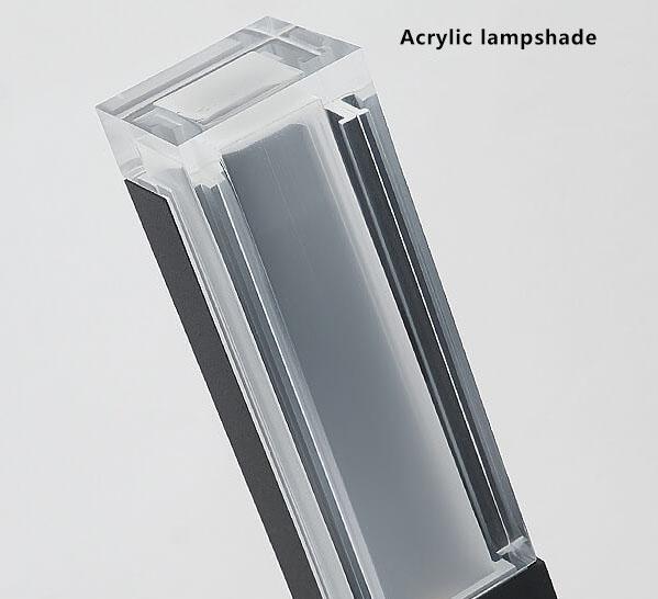 Modern Acrylic LED Column Lawn Light – Waterproof Outdoor Garden Lamp-Orizon Depot