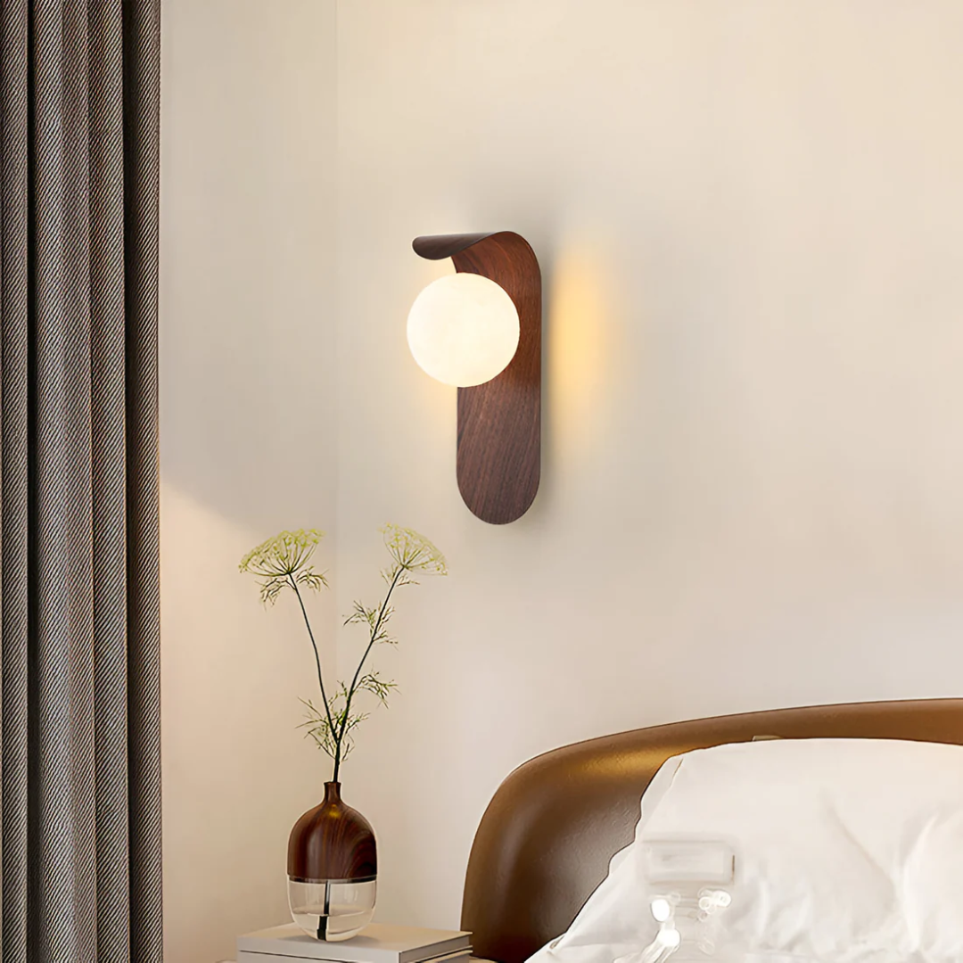 Scandinavian LED Wall Lamp | Minimalist Wooden Style