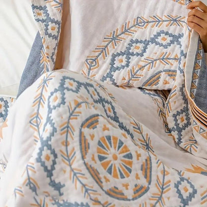 Cozy Bohemian Blanket for Restful Sleep and Comfort - Outdoor Decor