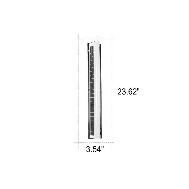 Modern Long Acrylic Solar LED Waterproof Wall Light for Outdoor Garden-Orizon Depot