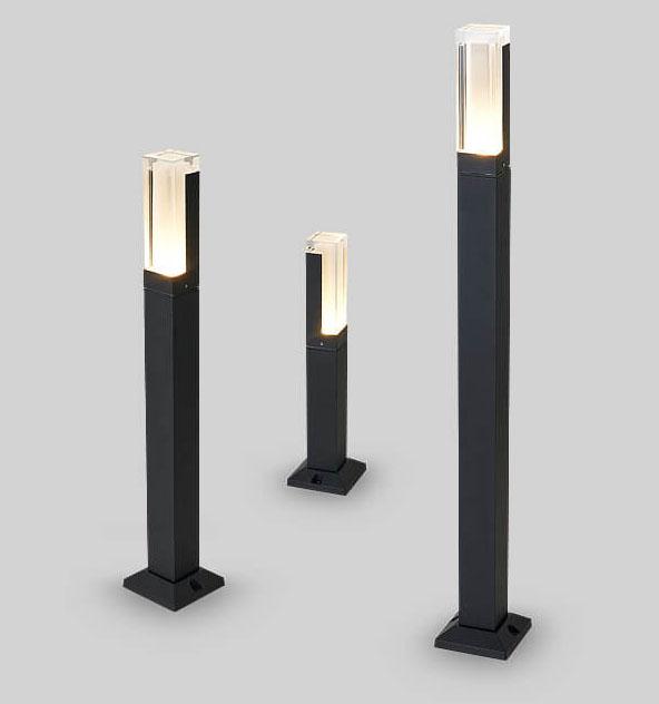 Modern Acrylic LED Column Lawn Light – Waterproof Outdoor Garden Lamp-Orizon Depot