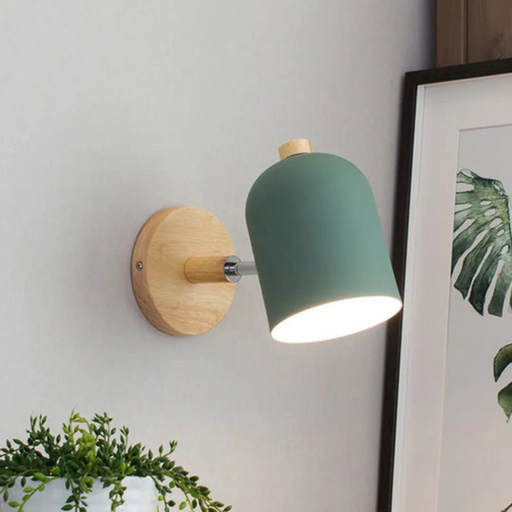 Scandinavian Wooden Minimalist Wall Lamp for Modern Decor