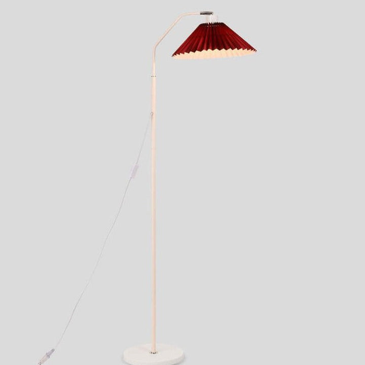 Minimalist Fabric Pleated Shade Floor Lamp 1-Light Standing Light-Orizon Depot