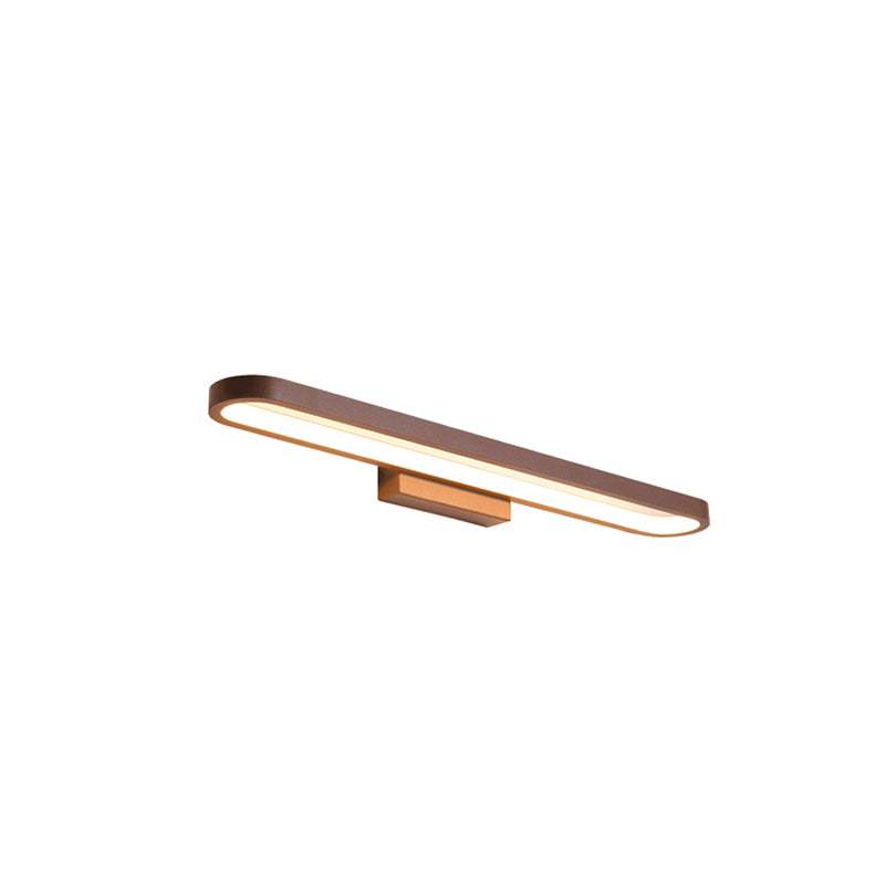European Minimalist Circular Aluminum Vanity Lamp LED Mirror Front Wall Sconce Light-Orizon Depot