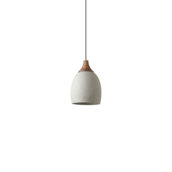 Minimalist Style Cement Dome 1-Light Pendant Lamp-Orizon Depot