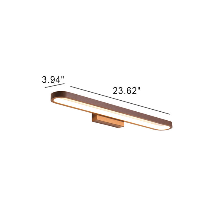 European Minimalist Circular Aluminum Vanity Lamp LED Mirror Front Wall Sconce Light-Orizon Depot