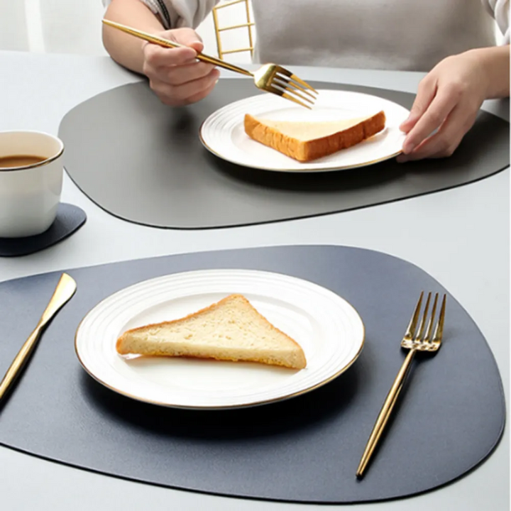 Pebble Place Mat and Coaster Set for Stylish Dining and Drinks-Orizon Depot