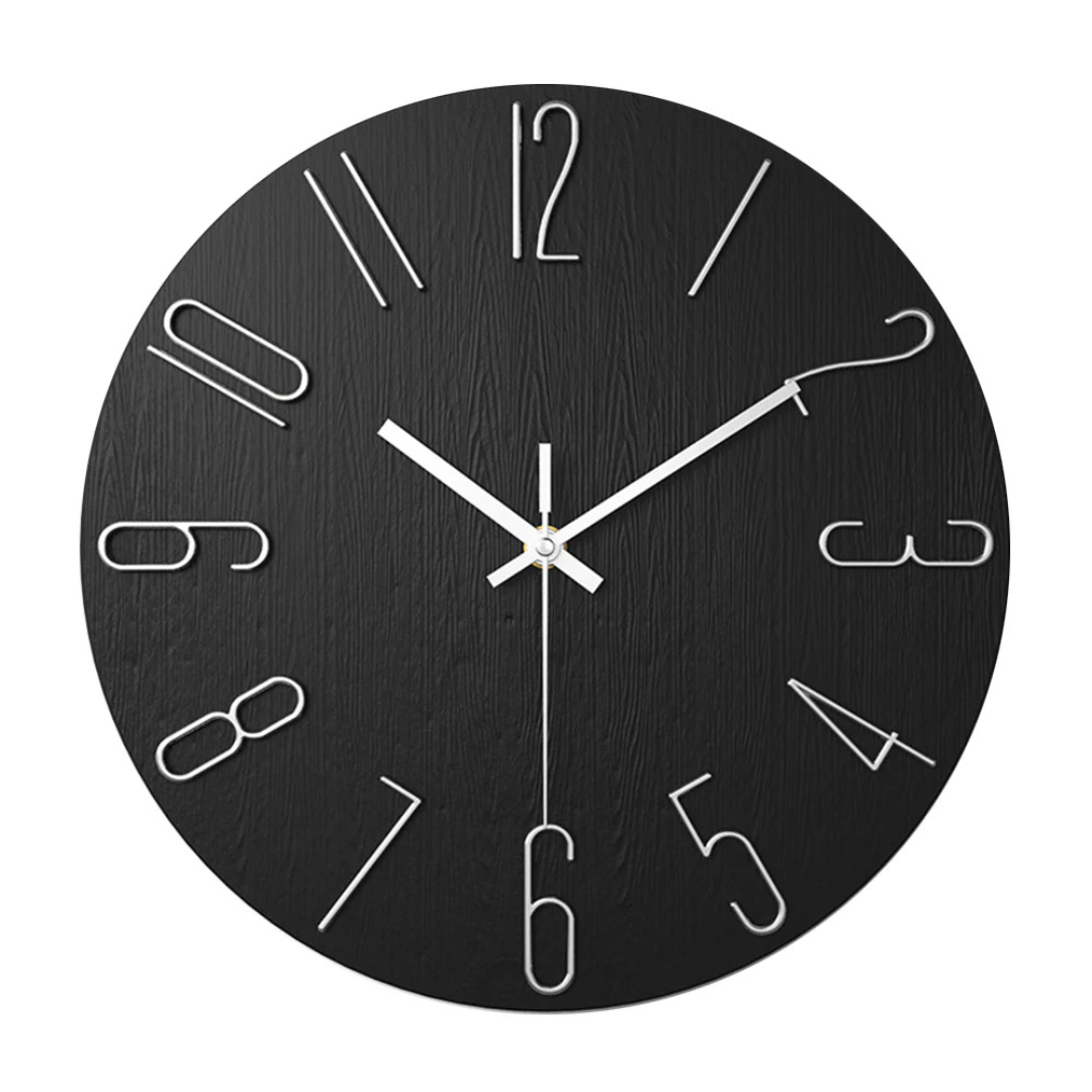 Modern Minimalist Wall Clock with Elegant Gold Design