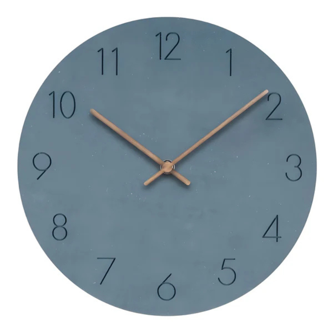 Minimalist Wall Clock | Modern Wood Design for Home Decor