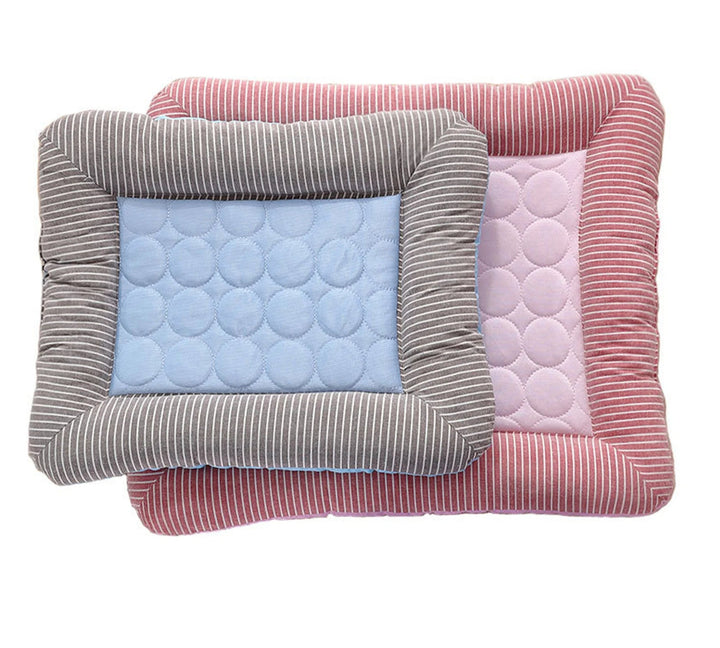 Cooling Dog Bed Made with Ice Silk Fabric for Comfort