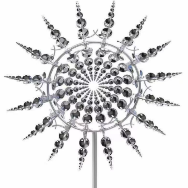 Windmill Garden Decoration - Magic Metal Outdoor Accent Piece-Orizon Depot