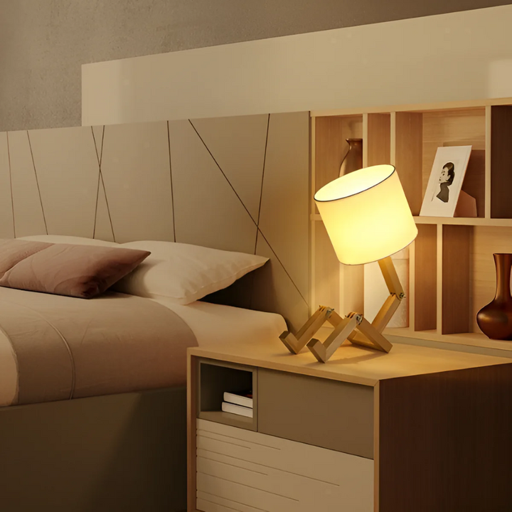 Flexible Wooden Design Table Lamp for Modern Home Decor