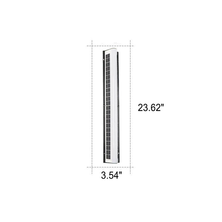 Modern Long Acrylic Solar LED Waterproof Outdoor Garden Wall Lamp-Orizon Depot