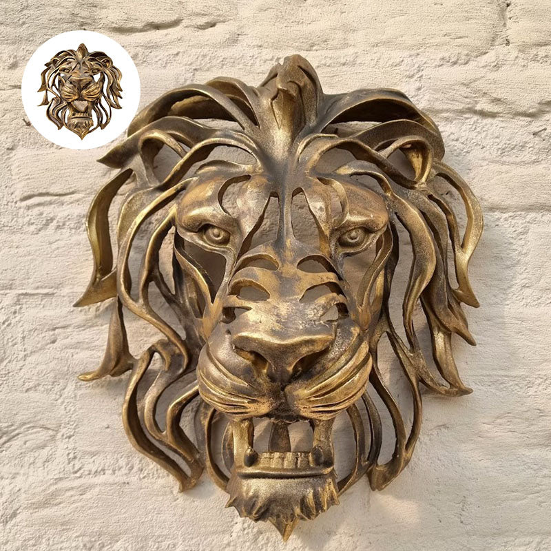 Lion Head Wall Art for Home Decor and Unique Wall Accent-Orizon Depot