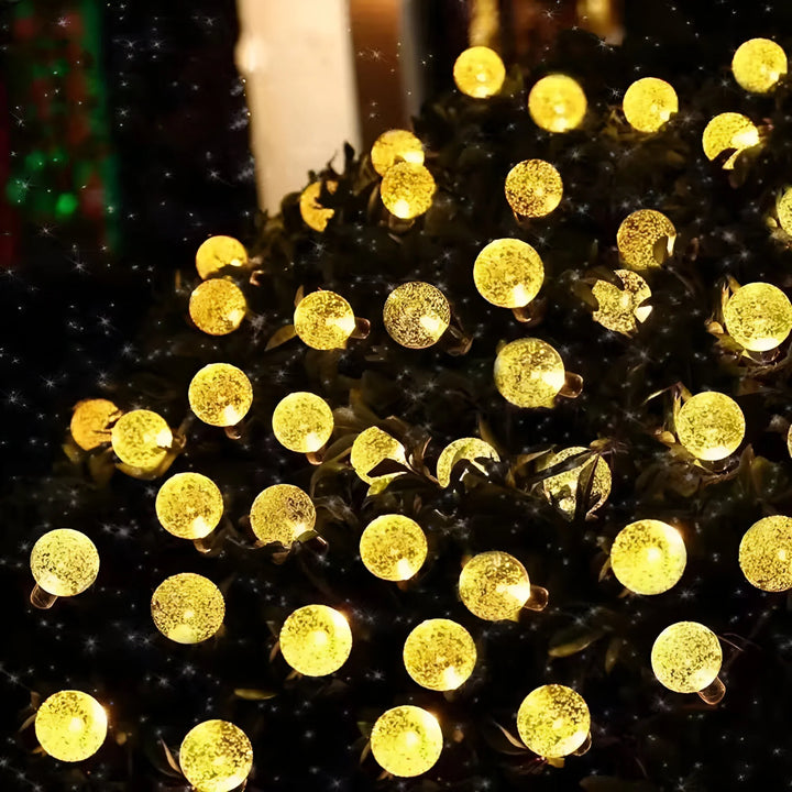 Solar Crackled Glass Garden Lights for Outdoor Decor-Orizon Depot