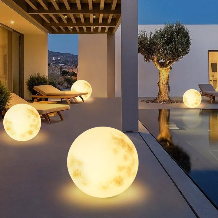 Moon-Shaped Garden Lamp for Enchanting Outdoor Lighting-Orizon Depot