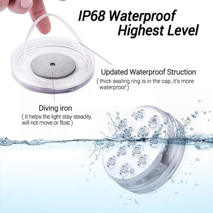 Remote Control Waterproof Magnetic Suction LED Lamp-Orizon Depot