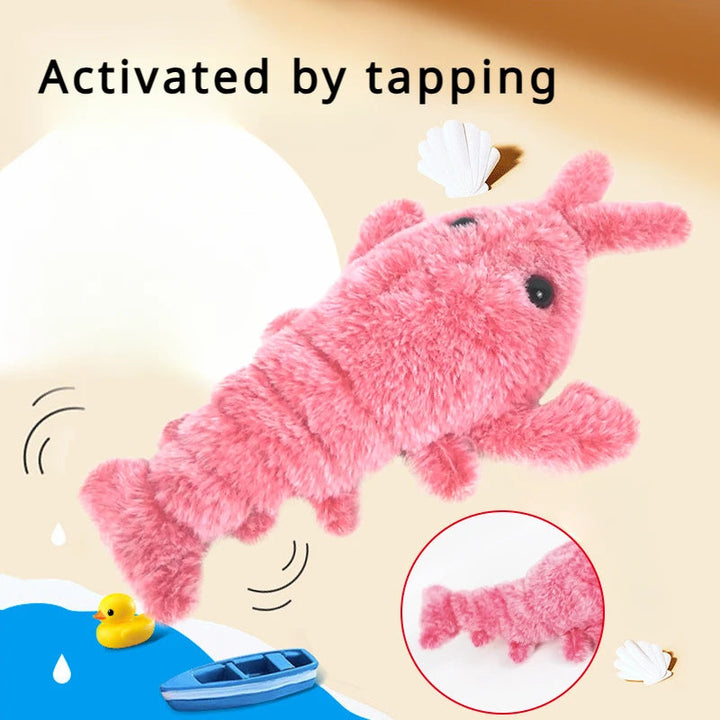 Interactive Electric Jumping Shrimp Toy for Pets
