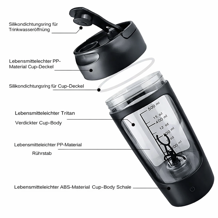 Electric Protein Blender | Self-Stirring Shaker Bottle | USB Mixer