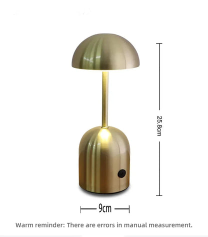 Wireless Adjustable LED Metal Desk Lamp for Bedroom & Living Room