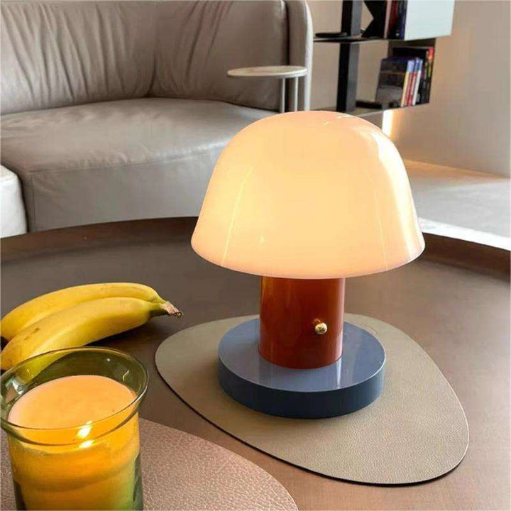 Modern Rechargeable LED Mushroom Table Lamp