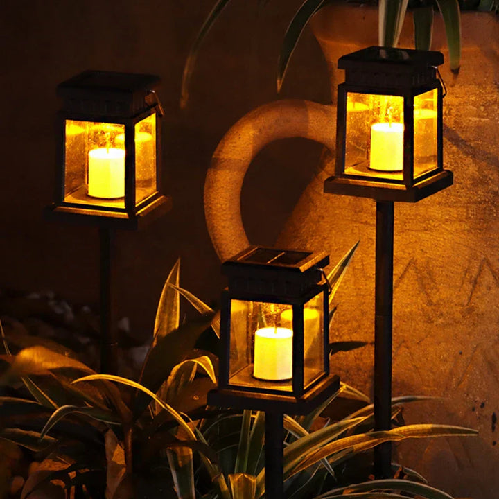 Solar LED Lantern - Stylish Outdoor Lighting with Eco-Friendly Energy-Orizon Depot