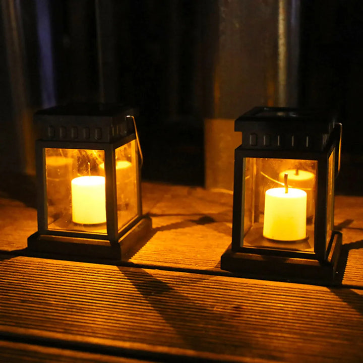 Solar LED Lantern - Stylish Outdoor Lighting with Eco-Friendly Energy-Orizon Depot