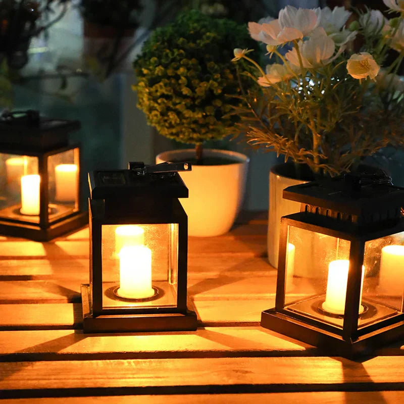 Solar LED Lantern - Stylish Outdoor Lighting with Eco-Friendly Energy-Orizon Depot
