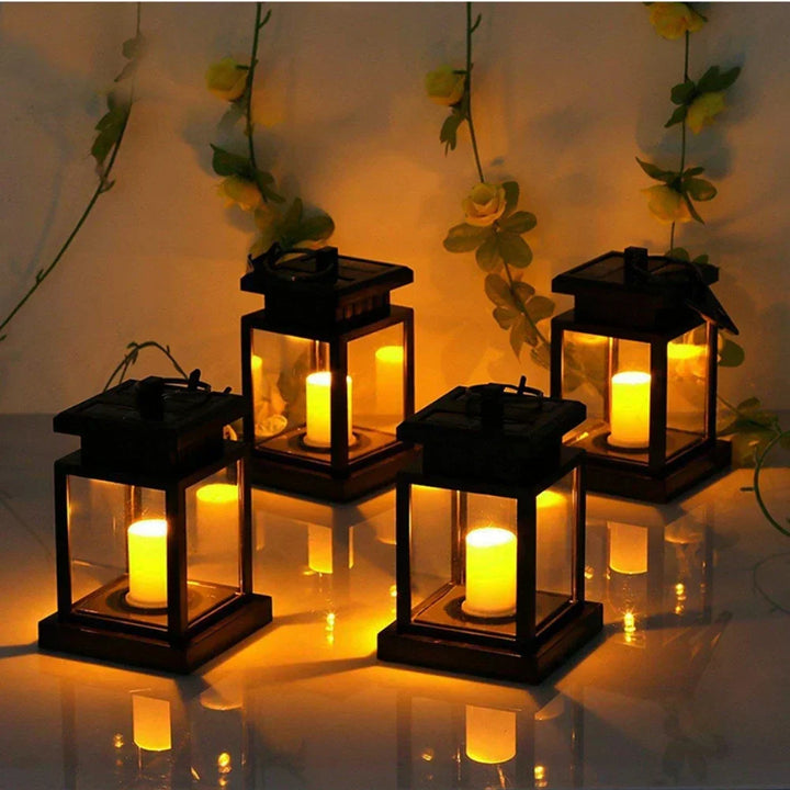 Solar LED Lantern - Stylish Outdoor Lighting with Eco-Friendly Energy-Orizon Depot
