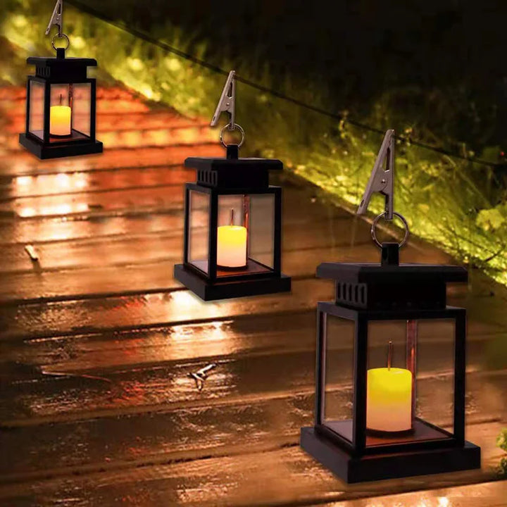 Solar LED Lantern - Stylish Outdoor Lighting with Eco-Friendly Energy-Orizon Depot